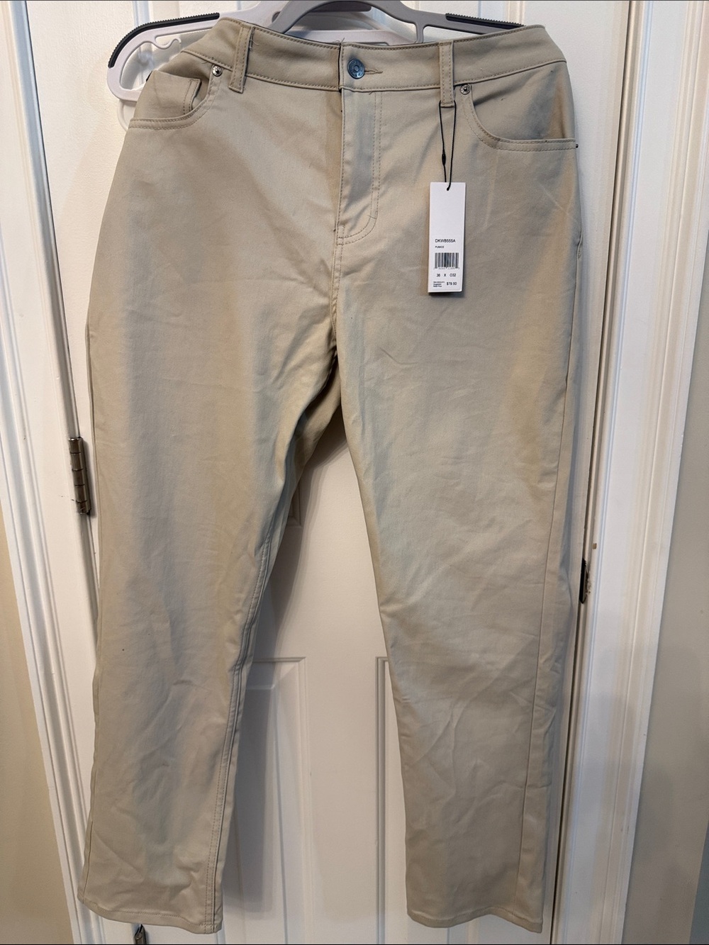 NWT DKNY Men's Light Khaki Stretch Chinos